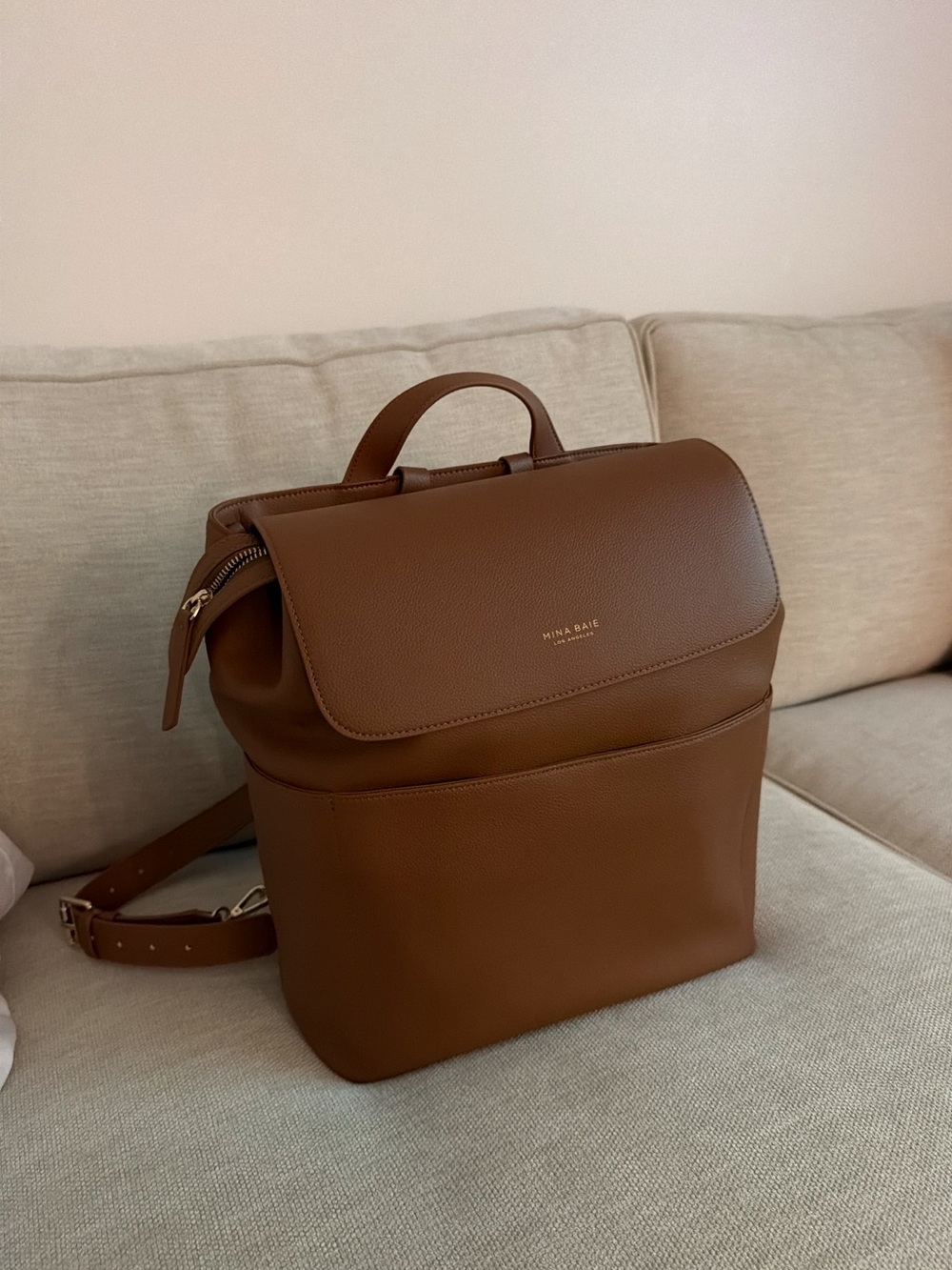 Mina Baie Kinny Brown BabyBag/Backpack